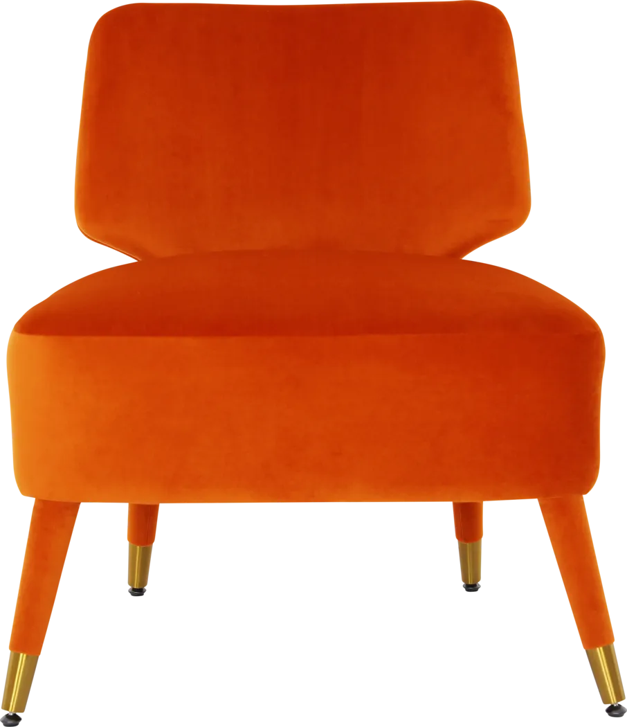 Mildine Orange Accent Chair - Thumbnail - Image 3