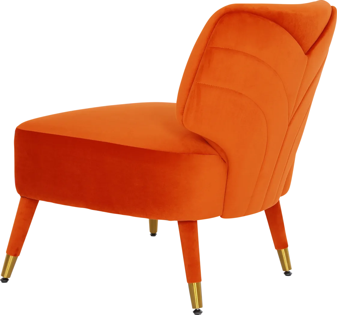 Mildine Orange Accent Chair - Thumbnail - Image 4