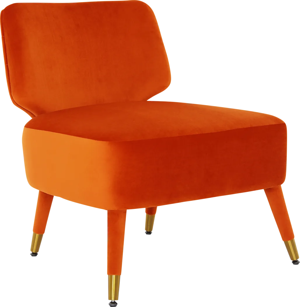 Mildine Orange Accent Chair - Thumbnail - Image 1