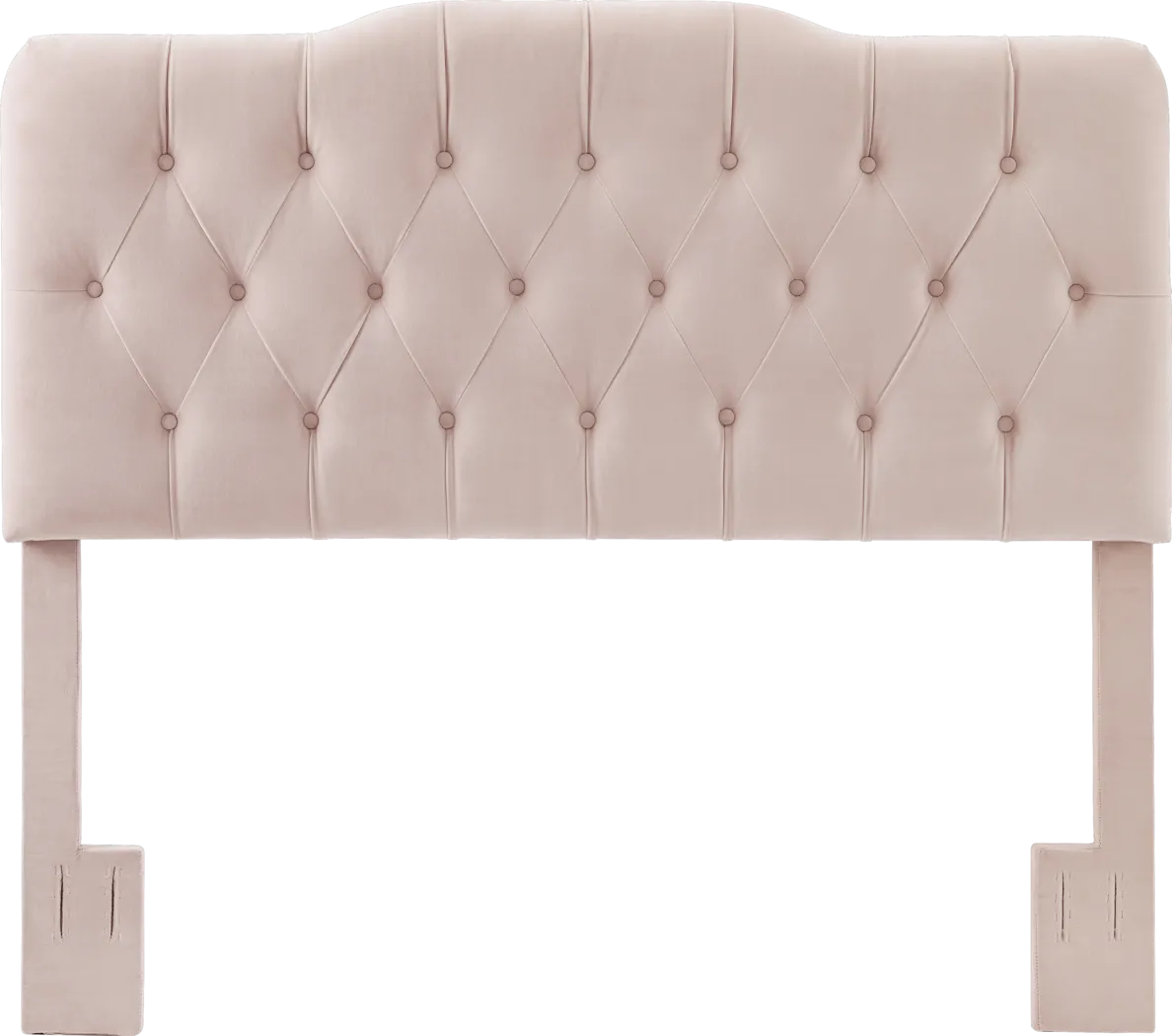 Milfoil Blush King Upholstered Headboard - Thumbnail - Image 1