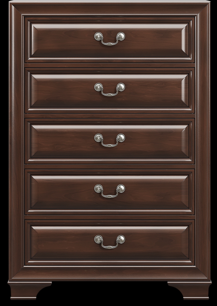 Mill Valley II Brown Cherry 5 Pc King Sleigh Bedroom with Storage - Thumbnail - Image 8