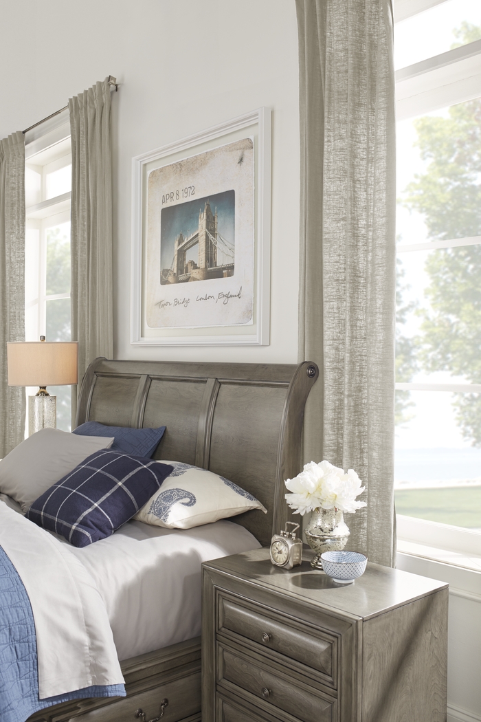 Mill Valley II Gray 5 Pc King Sleigh Bedroom with Storage - Thumbnail - Image 6