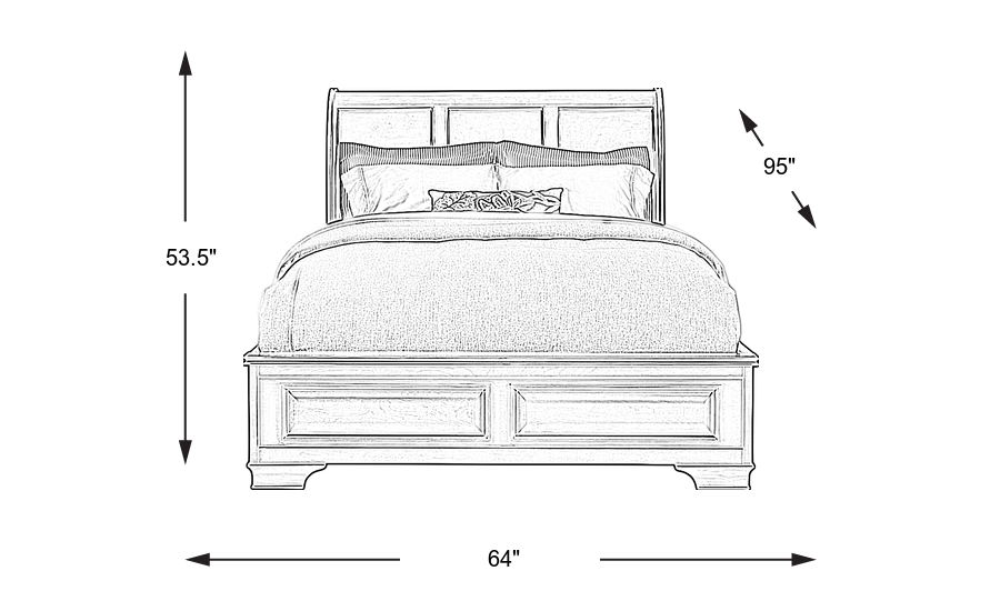 Dimension Image. Please refer to the Dimension Tab on this page for dimension details.