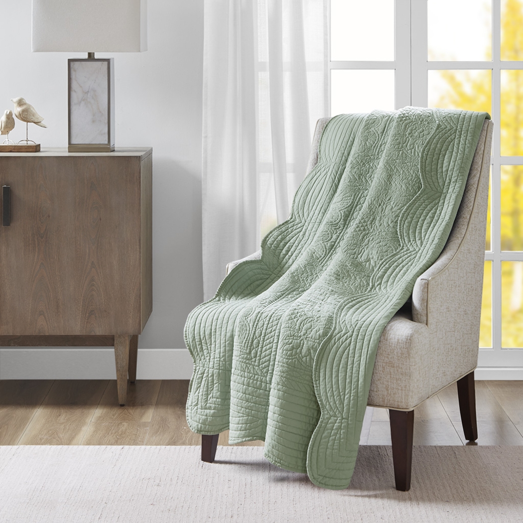 Millaudon Seafoam Throw Blanket - Thumbnail - Image 1