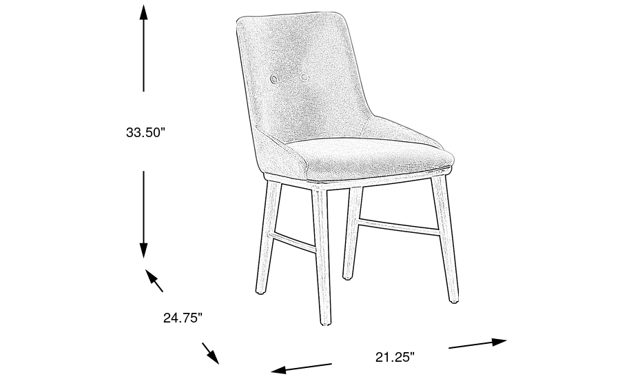 Dimension Image. Please refer to the Dimension Tab on this page for dimension details.