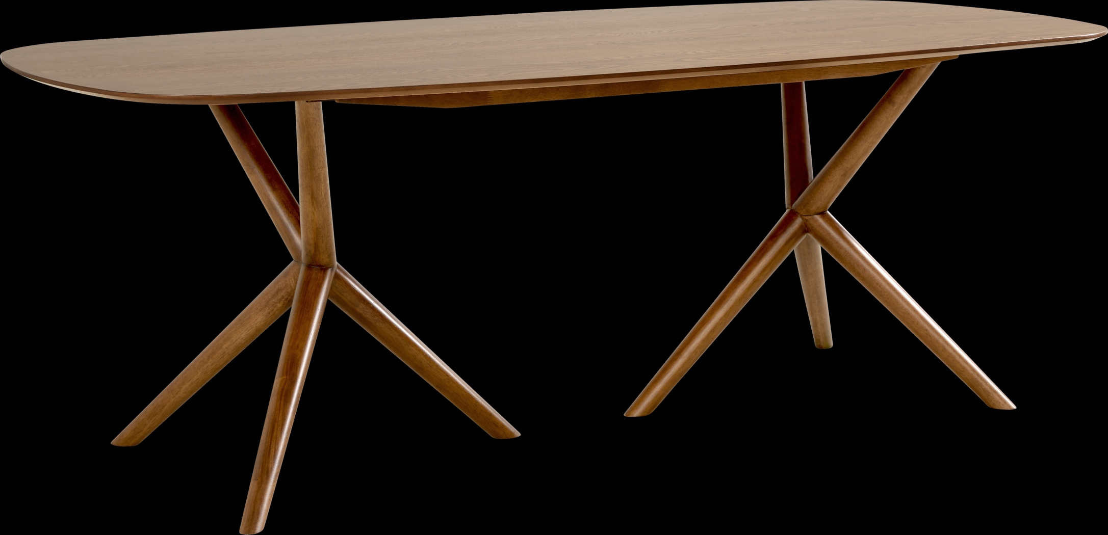 Millbrook Point Walnut 5 Pc Dining Room with Beige Chairs - Thumbnail - Image 2