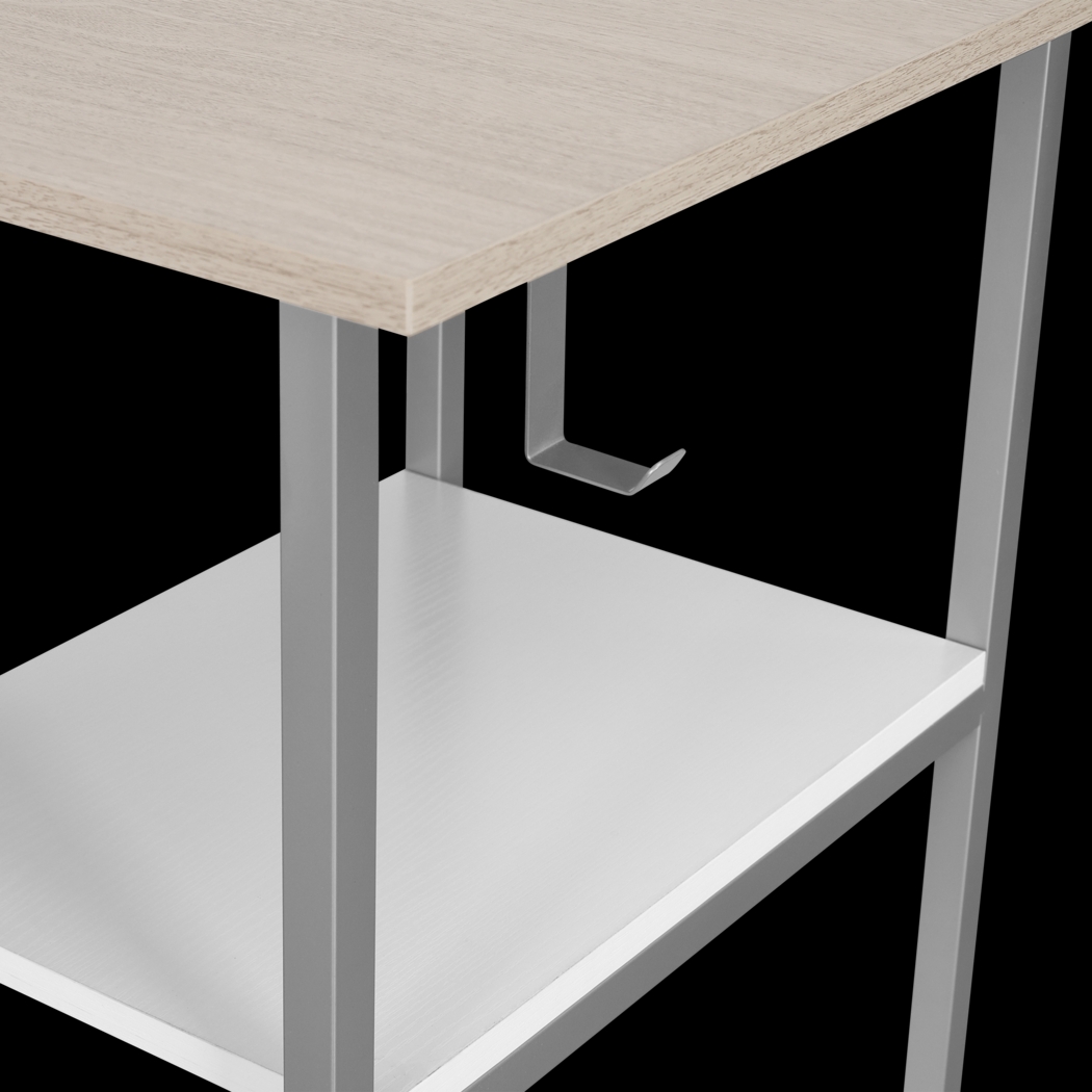 Milldes Beige L-Shaped Storage Desk - Thumbnail - Image 13