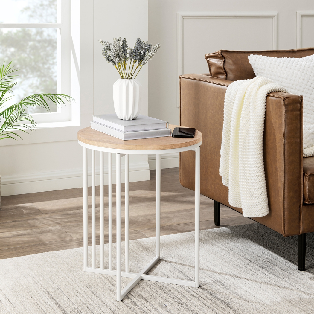 Millehouse White End Table - Thumbnail - Image 2