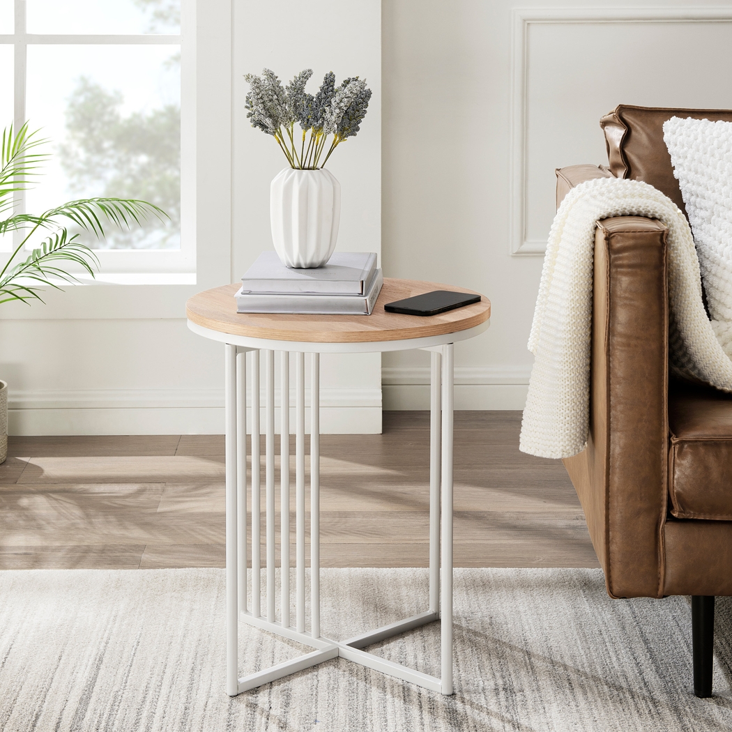Millehouse White End Table - Thumbnail - Image 3