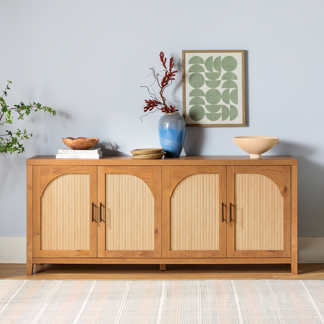 Millhaven Oak 70" Sideboard - Thumbnail - Image 3