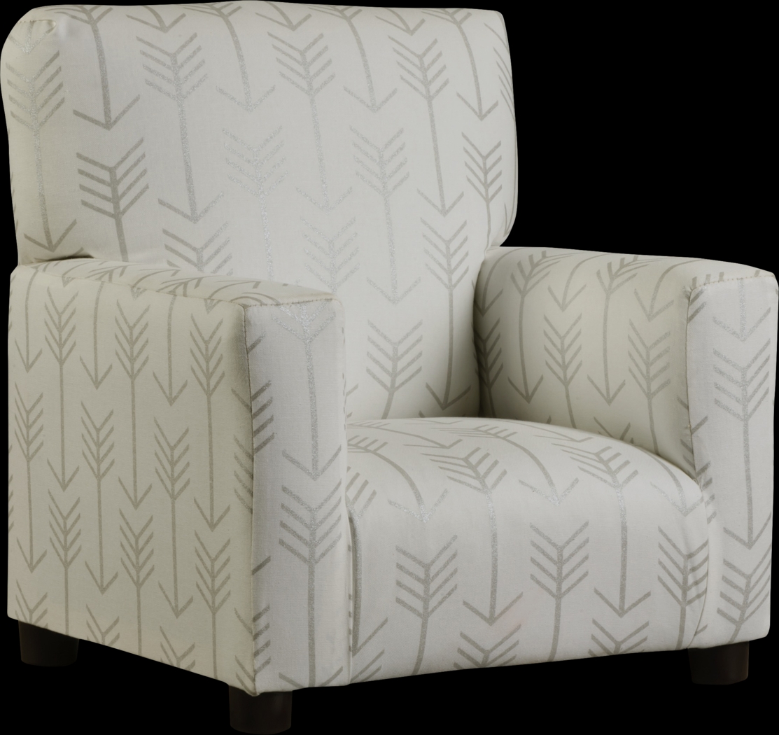Millie Silver Toddler Accent Chair - Thumbnail - Image 1
