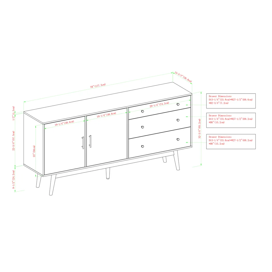 Millport Walnut Sideboard - Image 6