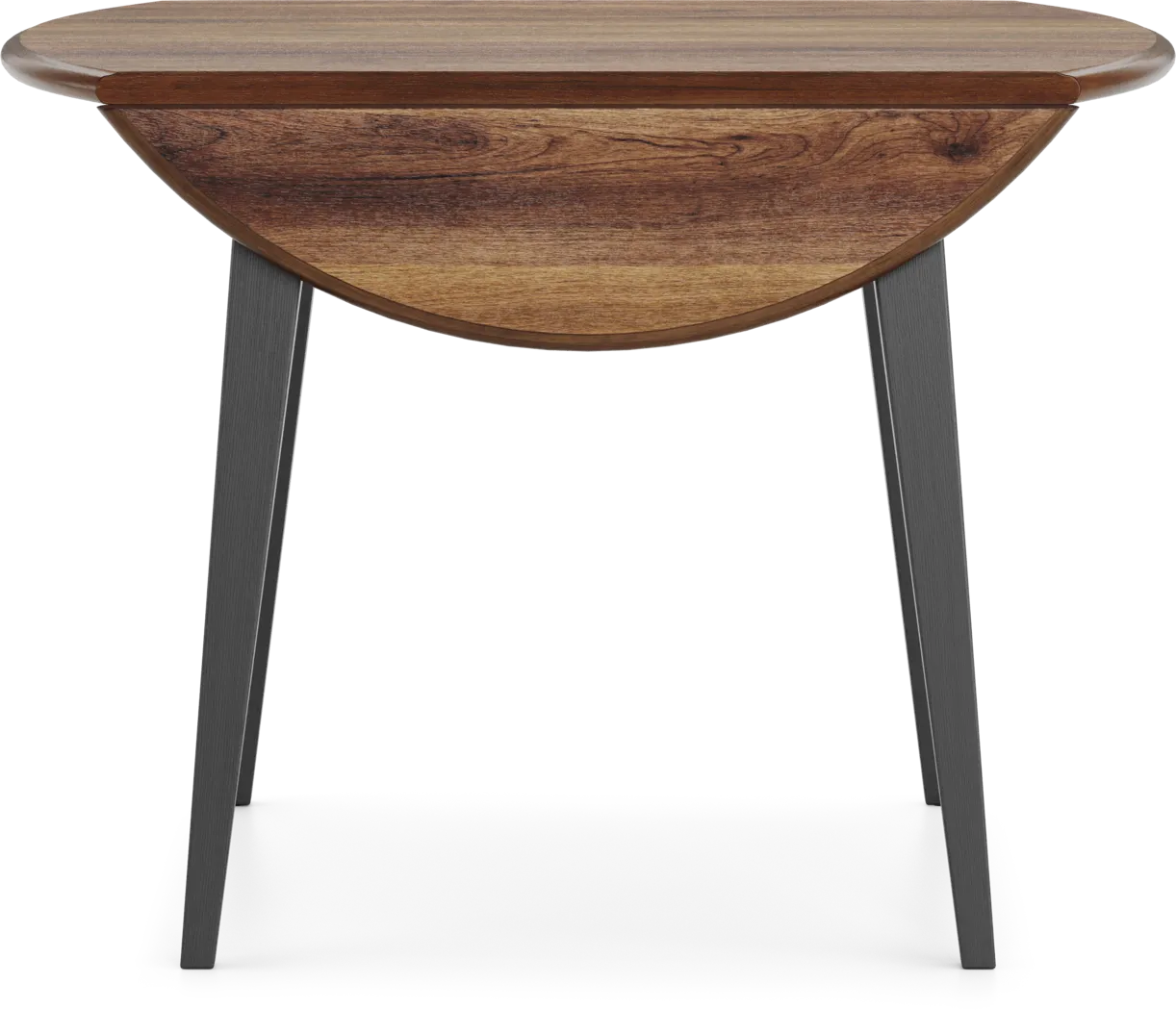 Millsboro Black Round Drop-Leaf Dining Table - Image 3