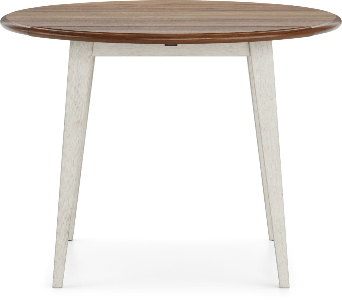 Millsboro White Round Drop-Leaf Dining Table - Image 5