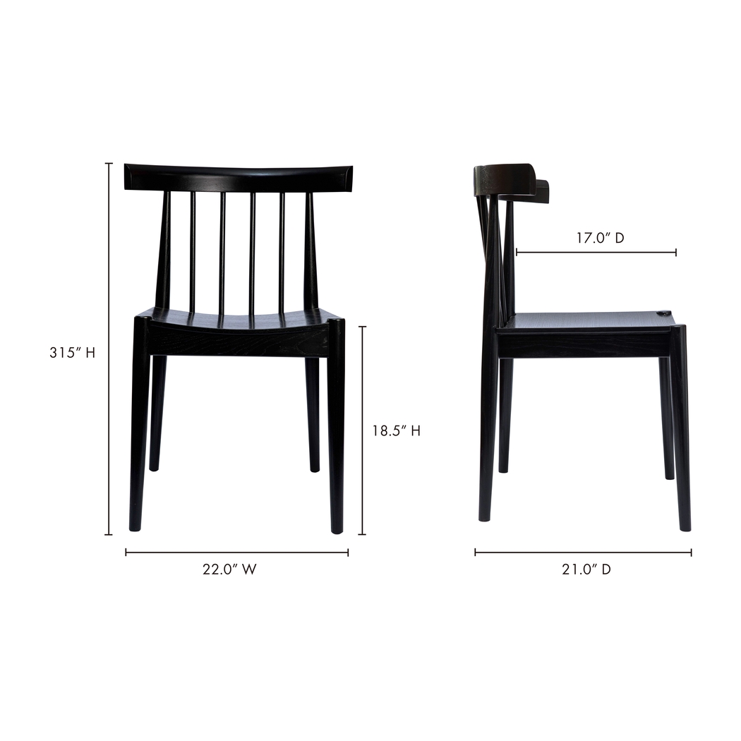 Millwick Black Side Chair - Thumbnail - Image 7