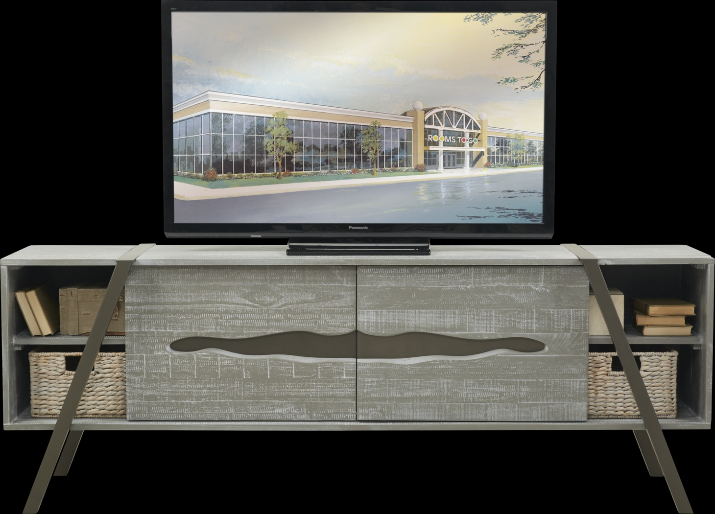 Millwood Gray 82 in. Console - Thumbnail - Image 1
