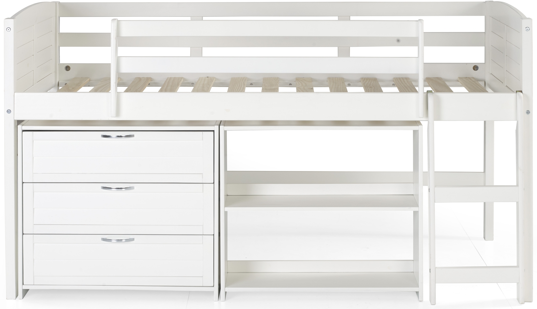 Milmarson White Twin Loft Bed - Thumbnail - Image 4