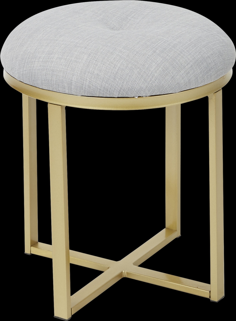 Milowyn Gold Vanity Stool - Thumbnail - Image 1