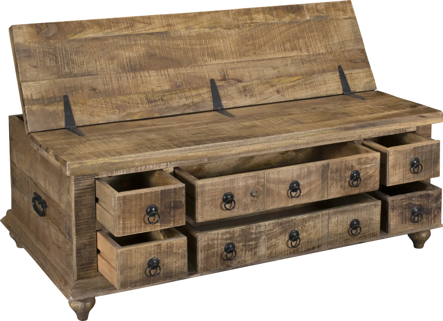 Milton Road Brown Trunk Cocktail Table - Thumbnail - Image 4