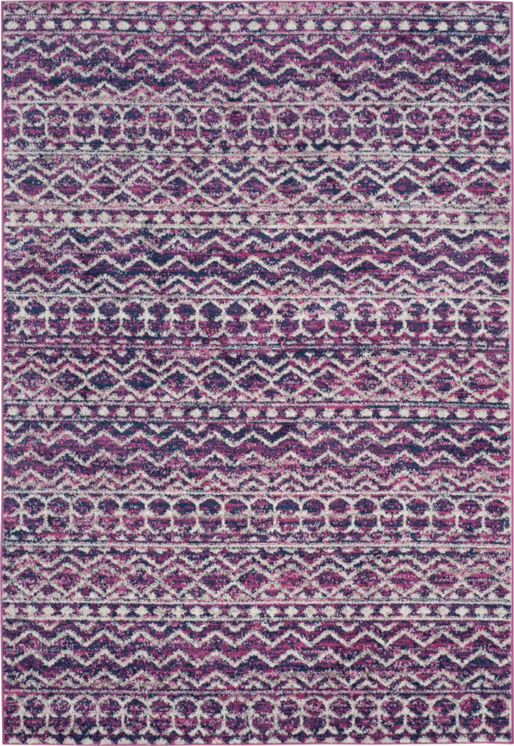 Mindon Town Fuchsia 6'7 x 9'2 Rug - Thumbnail - Image 1