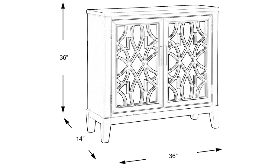 Dimension Image. Please refer to the Dimension Tab on this page for dimension details.