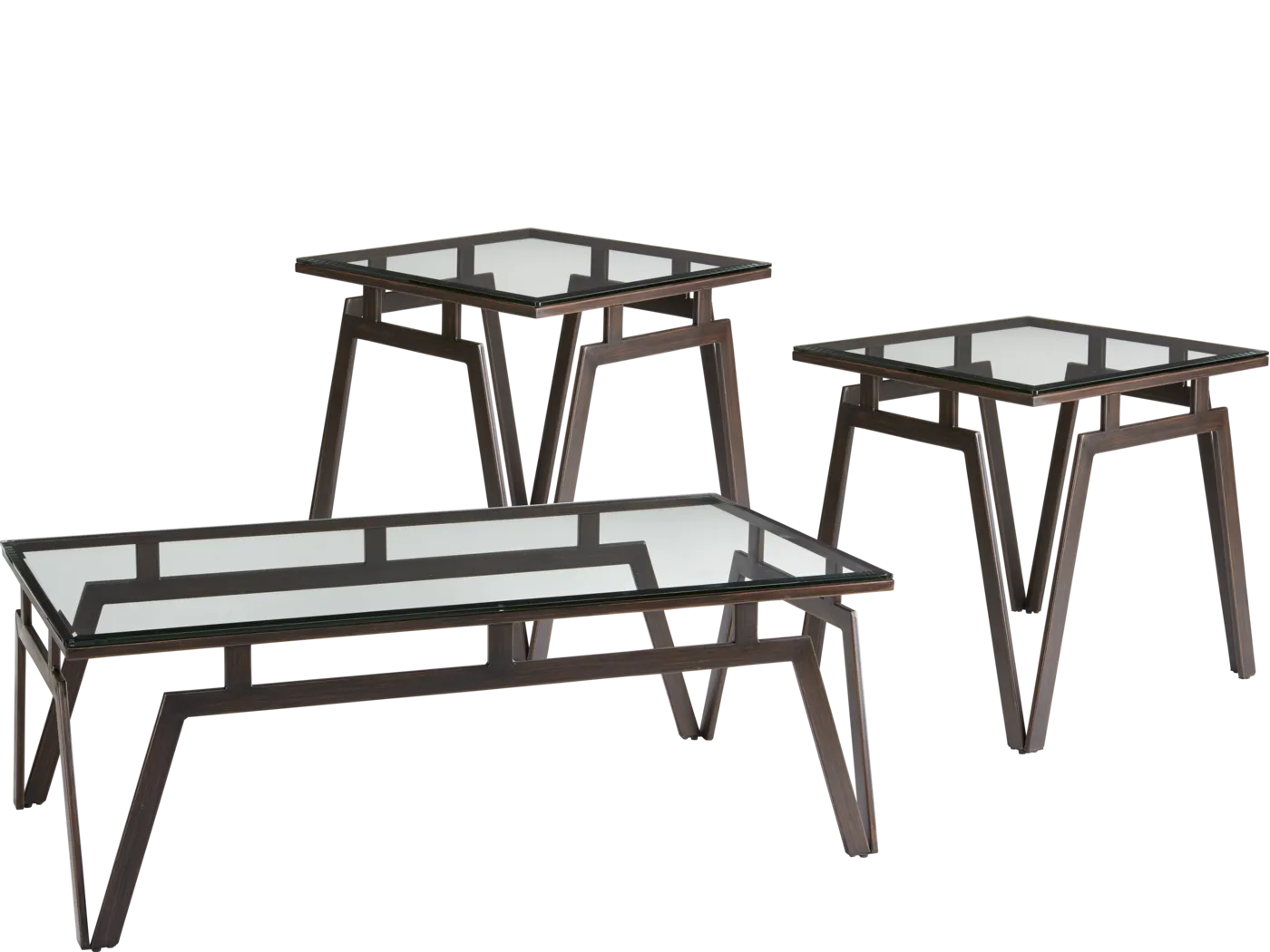 Minetto Metal 3 Pc Table Set - Thumbnail - Image 1