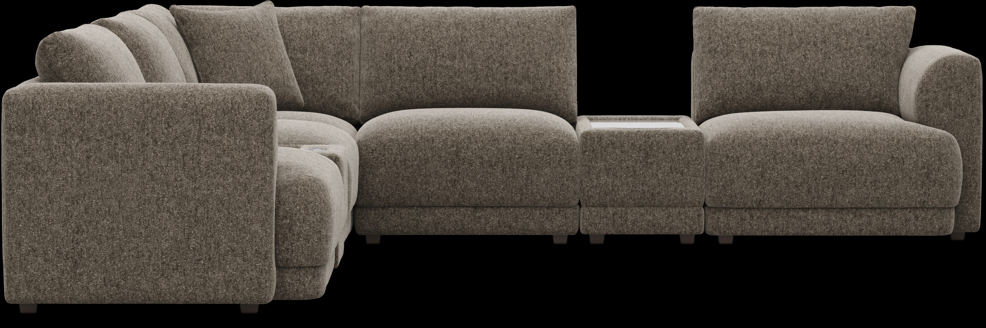 Mink 7 Pc ModularFour with Media Consoles - Thumbnail - Image 3