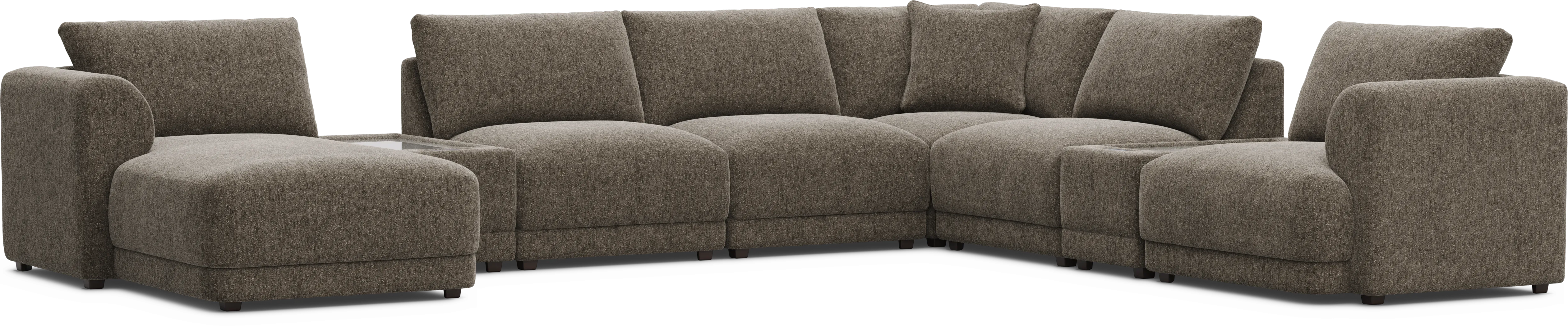 Mink 8 Pc ModularFour with Media Consoles - Thumbnail - Image 1