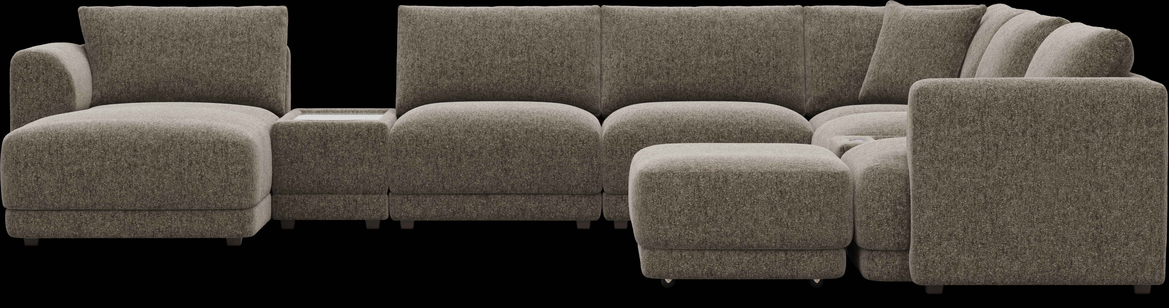 Mink 9 Pc ModularFour with Media Consoles - Thumbnail - Image 3