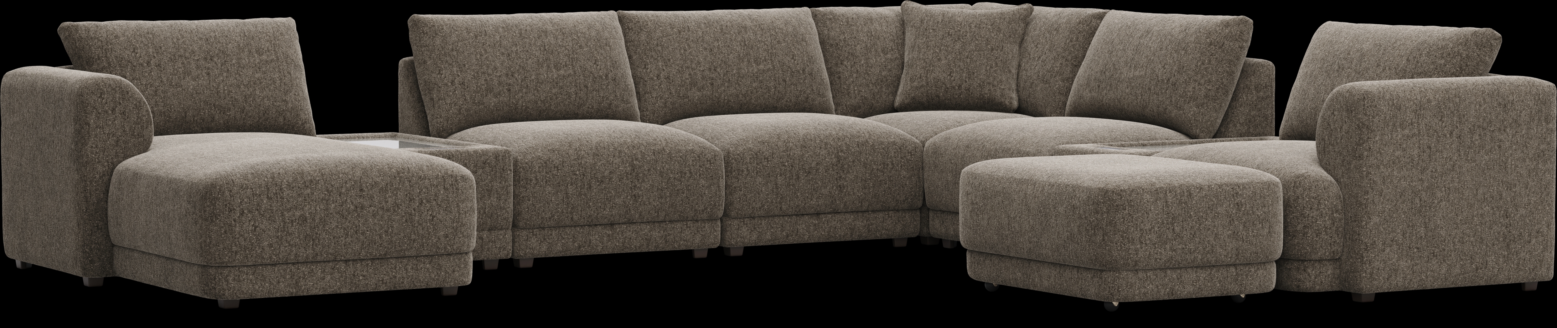 Mink 9 Pc ModularFour with Media Consoles - Thumbnail - Image 1