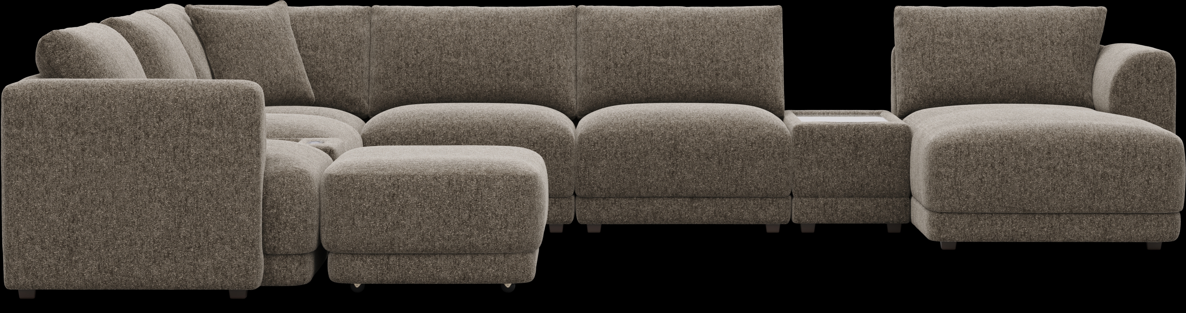 Mink 9 Pc ModularFour with Media Consoles - Thumbnail - Image 3