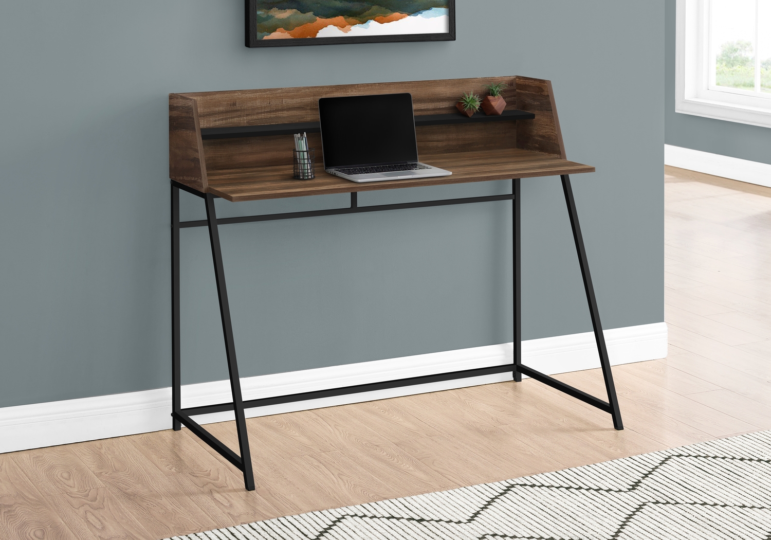 Minkler Brown Desk - Thumbnail - Image 2
