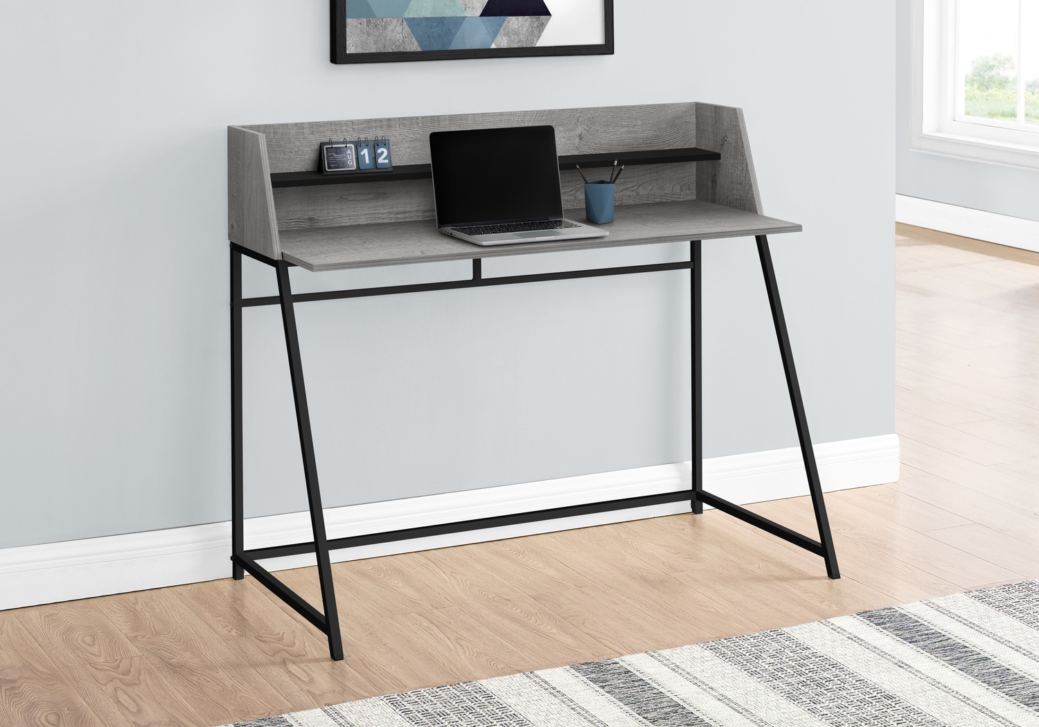 Minkler Gray Desk - Thumbnail - Image 2