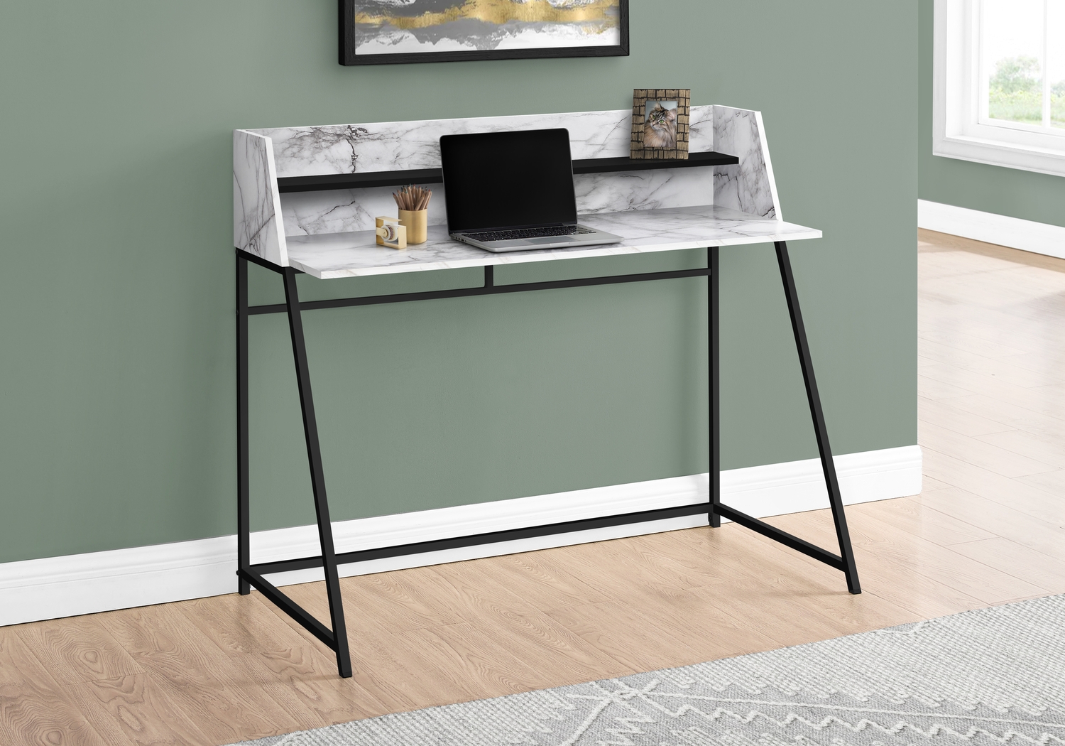 Minkler Marble Desk - Thumbnail - Image 2