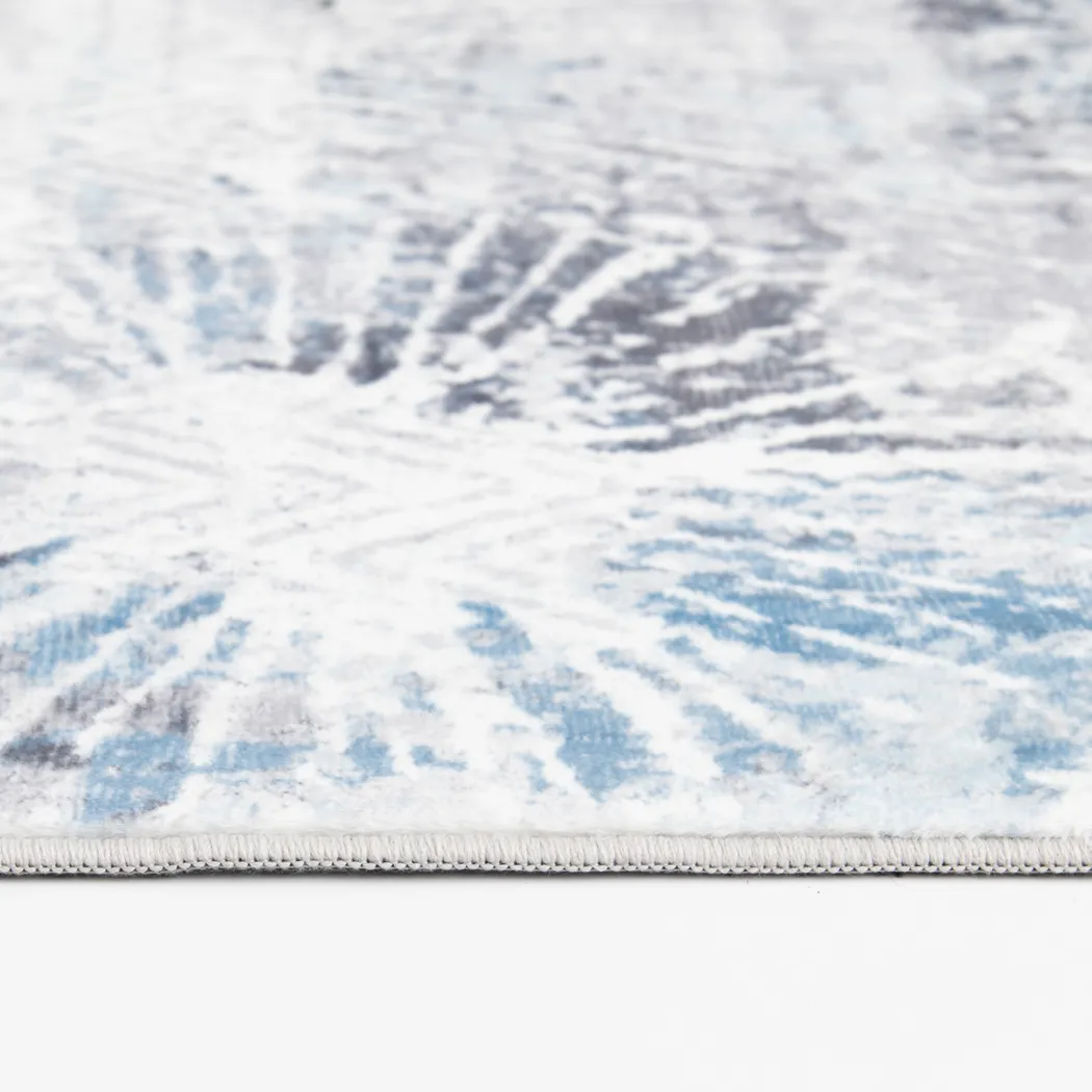 Minky Batik Aqua 7'6 X 9'6 Rug - Thumbnail - Image 4