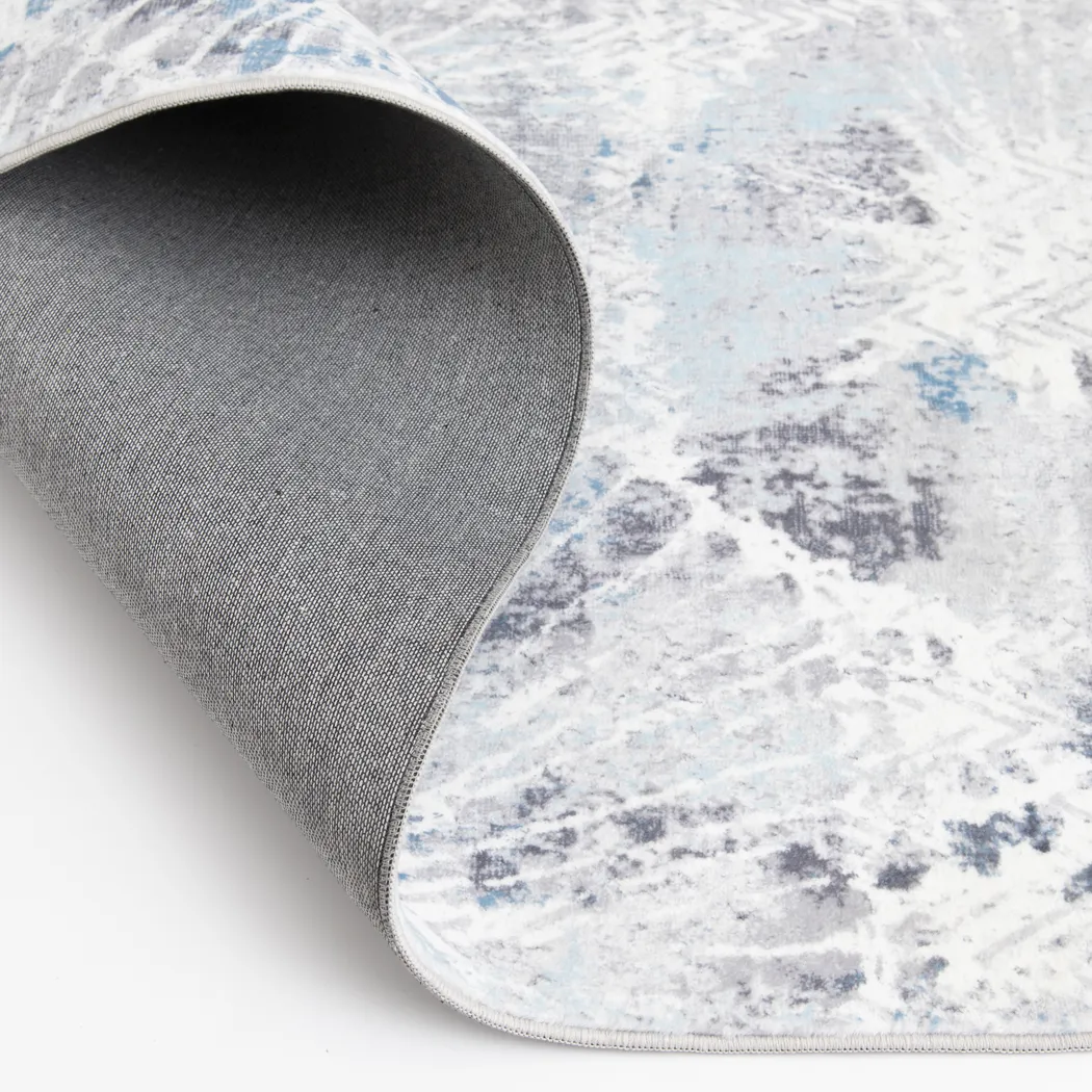 Minky Batik Aqua 7'6 X 9'6 Rug - Thumbnail - Image 5