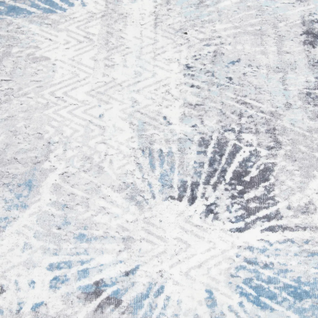 Minky Batik Aqua 7'6 X 9'6 Rug - Thumbnail - Image 6