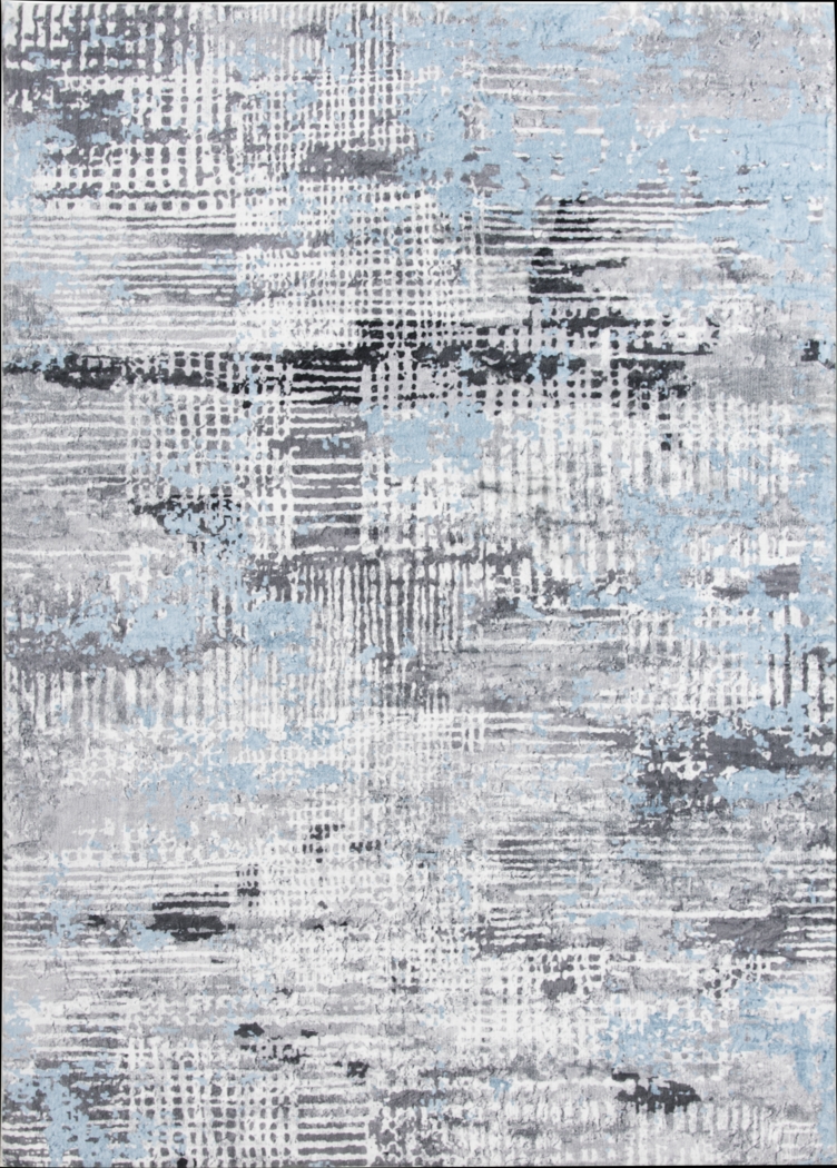 Minky Metropolitan Plus Blue 7'6 x 9'6 Rug - Thumbnail - Image 1