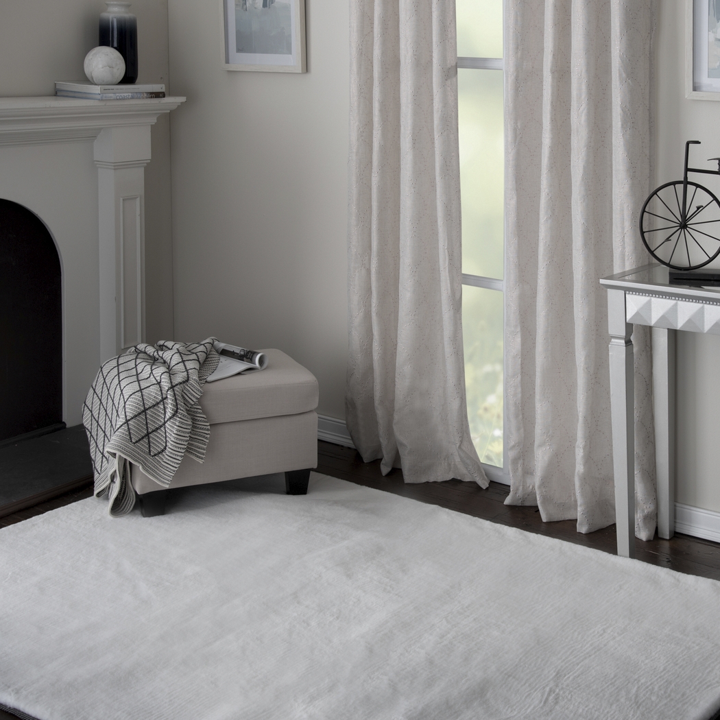 Minky-Moe Gray 5' x 7' Rug - Thumbnail - Image 2