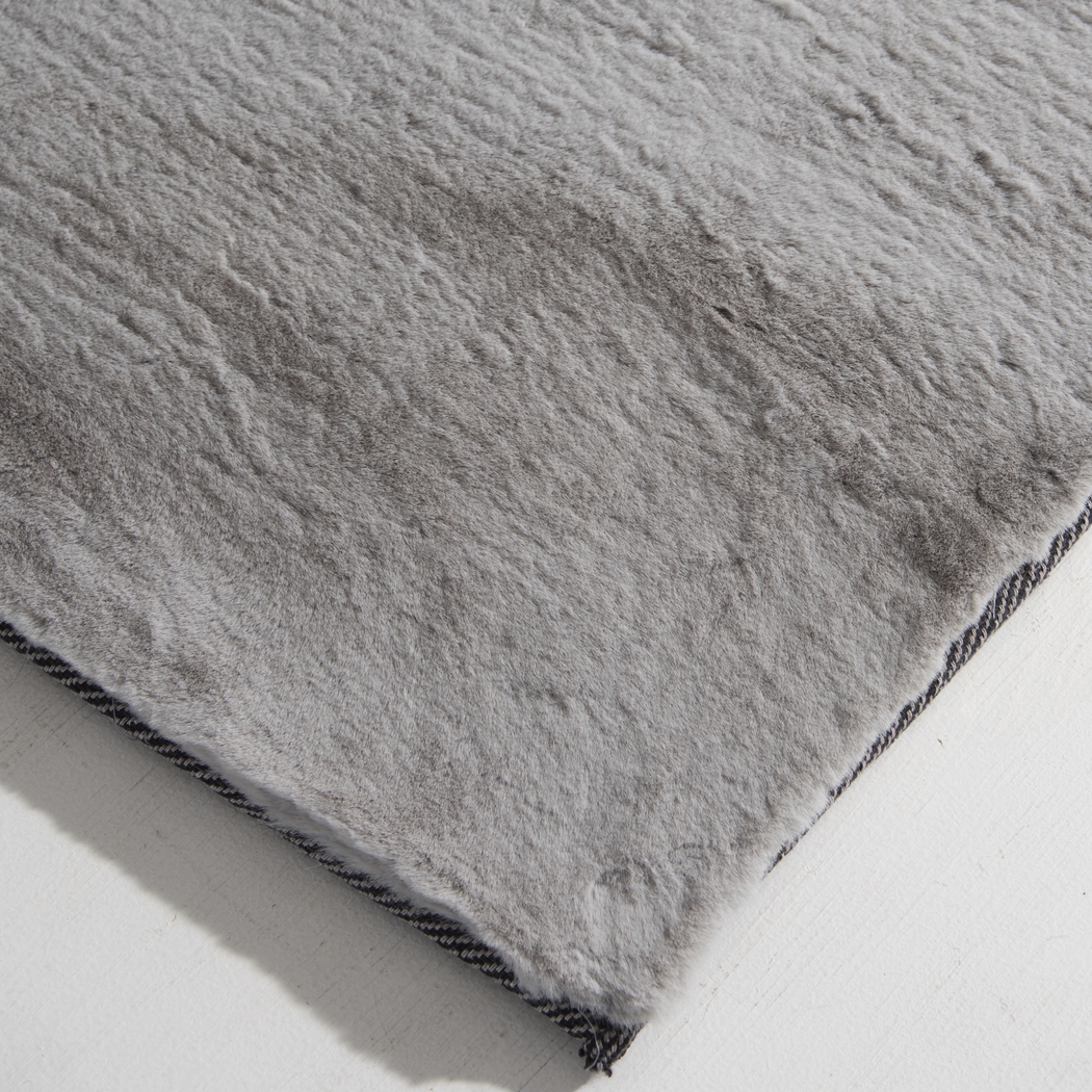 Minky-Moe Gray 5' x 7' Rug - Thumbnail - Image 3