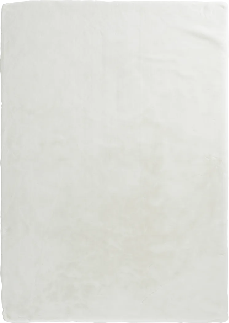 Minky-Moe Ivory 5' x 7' Rug - Thumbnail - Image 1