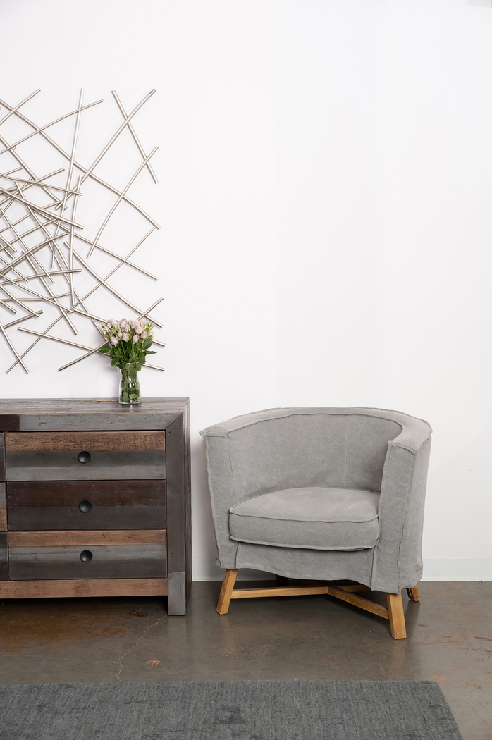 Minley Gray Accent Chair - Thumbnail - Image 3