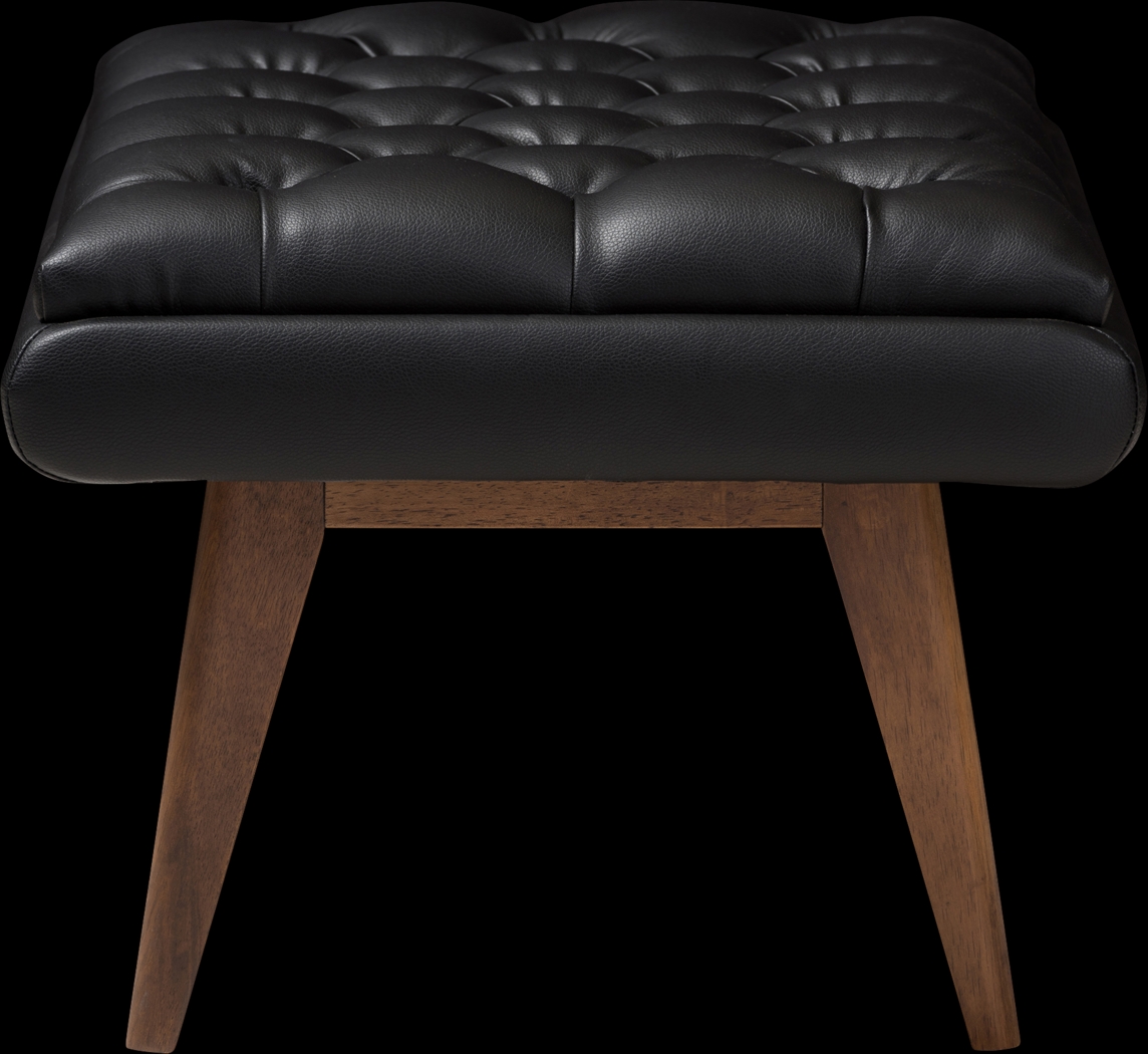 Minneha Black Ottoman - Thumbnail - Image 4