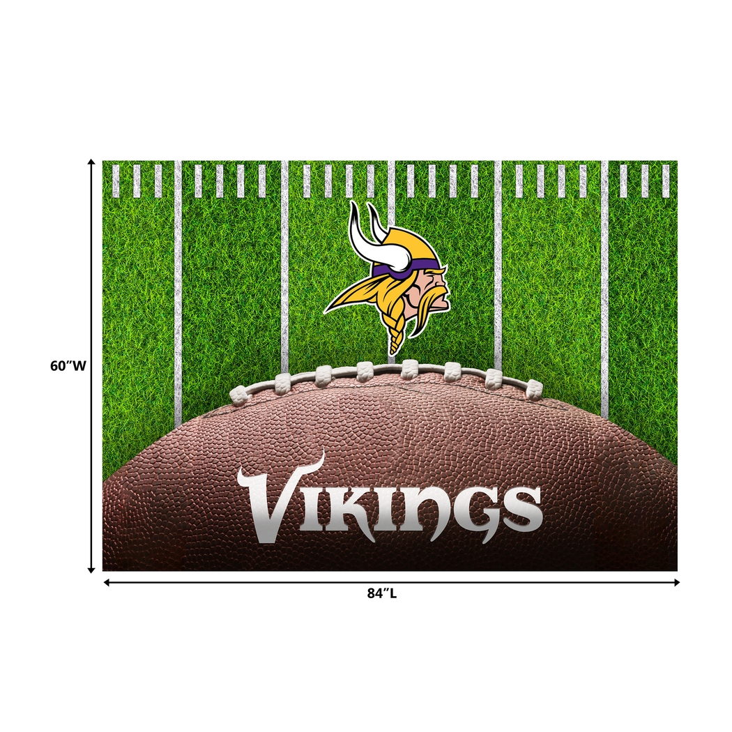 Minnesota Vikings 5' x 7' Machine Washable Rug - Thumbnail - Image 3