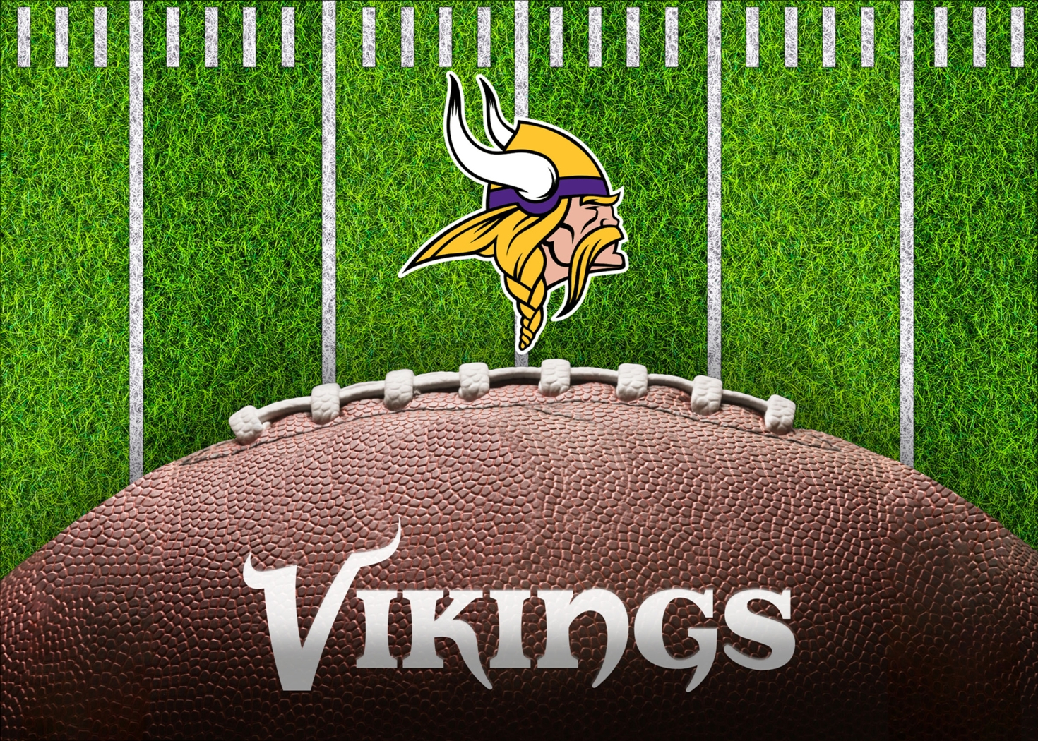 Minnesota Vikings 5' x 7' Machine Washable Rug - Thumbnail - Image 1