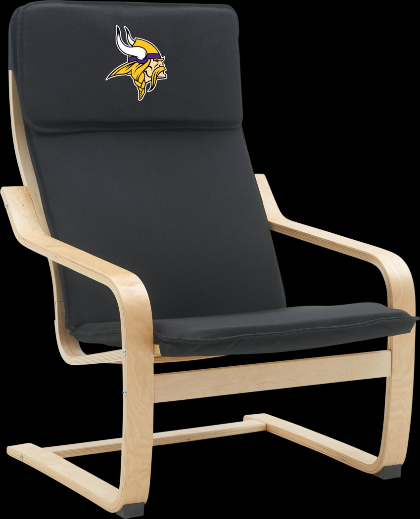 Minnesota Vikings Black Accent Chair - Thumbnail - Image 1