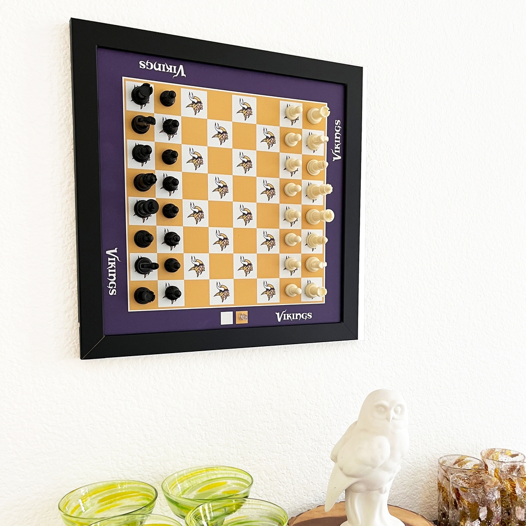 Minnesota Vikings Wall Chess Set - Thumbnail - Image 2