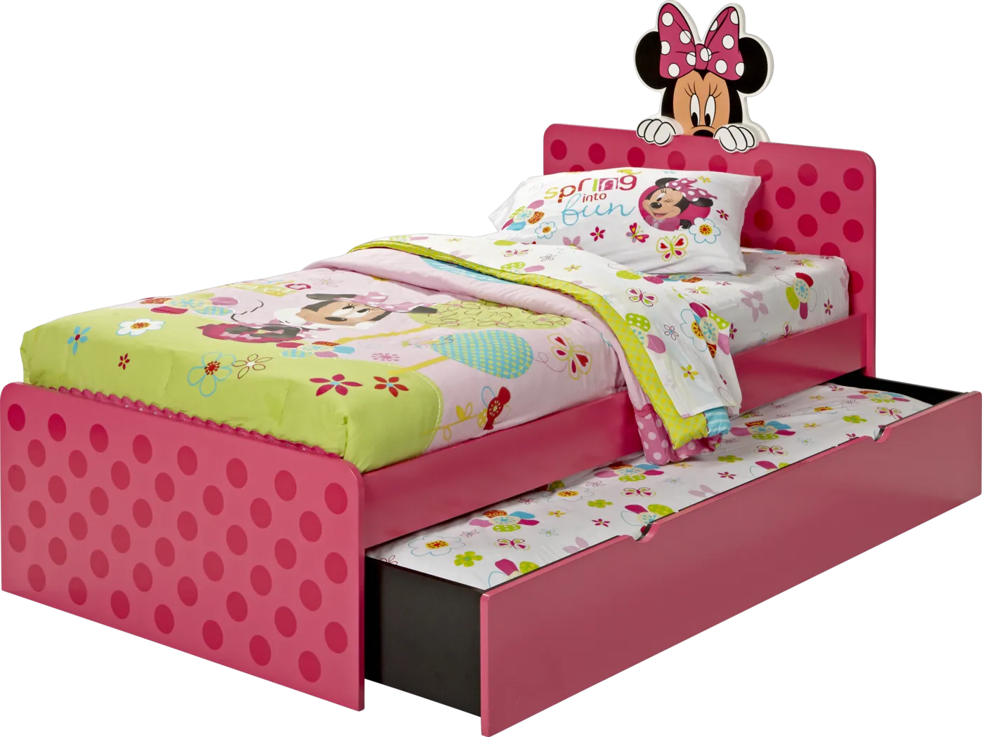 Minnie Mouse 4 Pc Twin Bed w/ Trundle - Thumbnail - Image 2