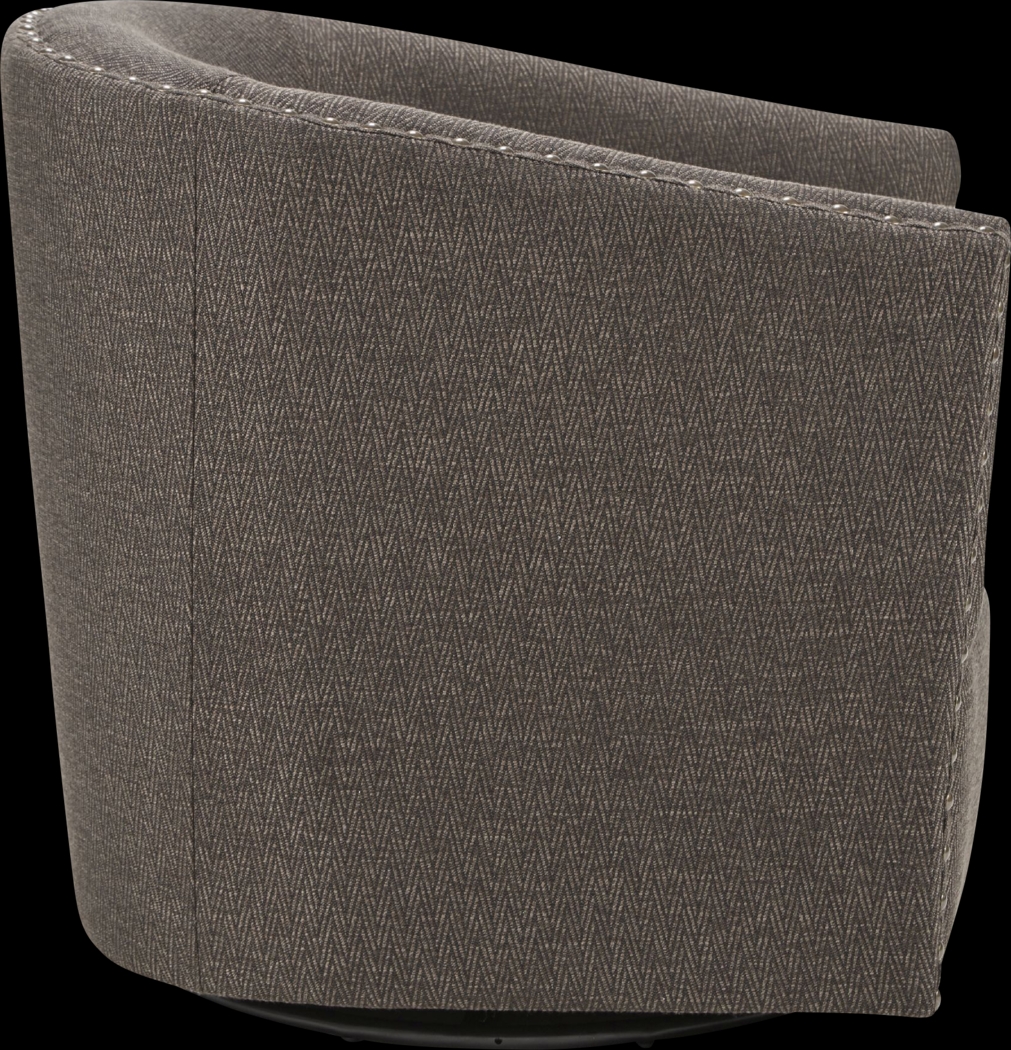 Minturn Brown Accent Swivel Chair - Thumbnail - Image 3