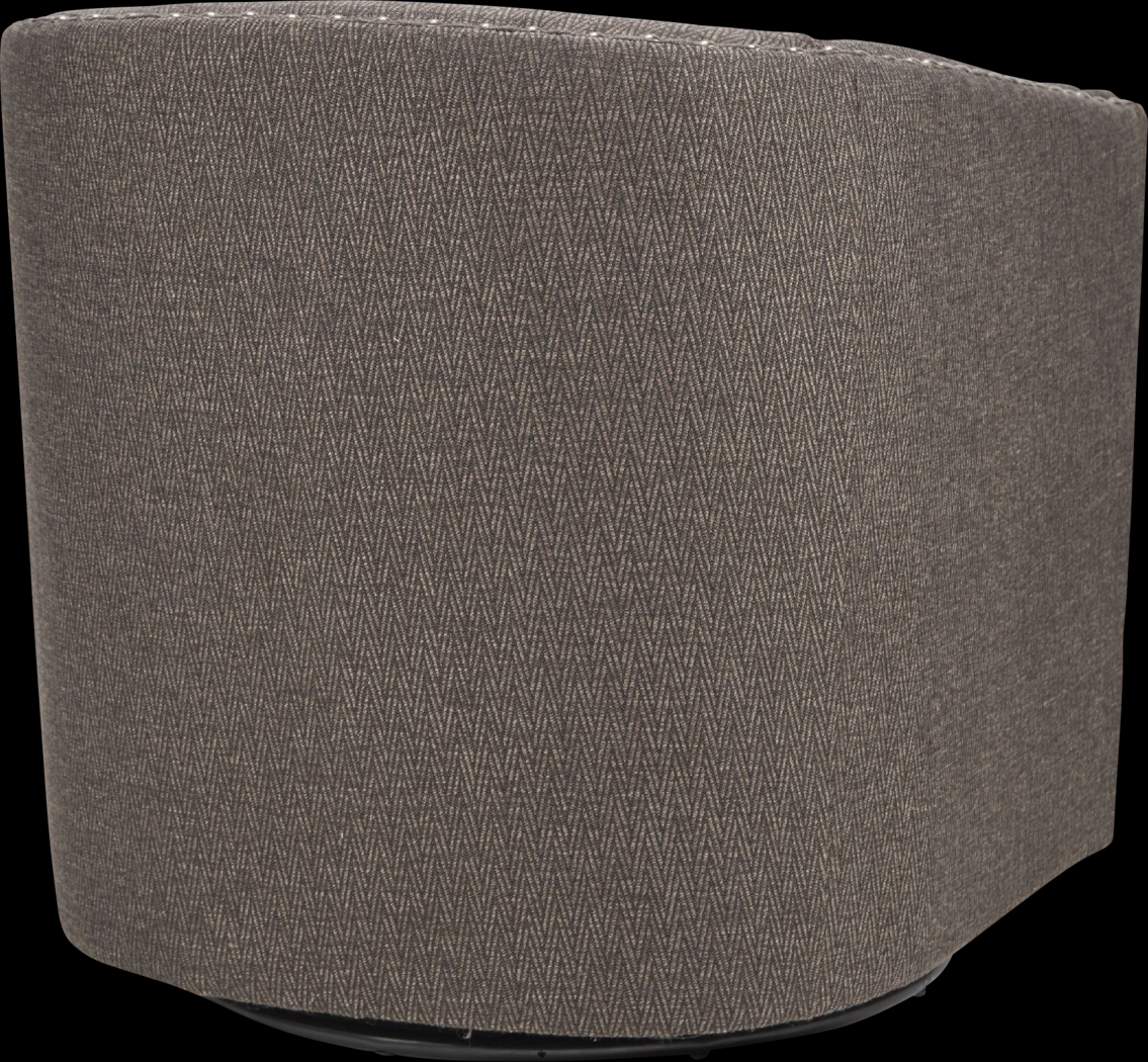 Minturn Brown Accent Swivel Chair - Thumbnail - Image 4